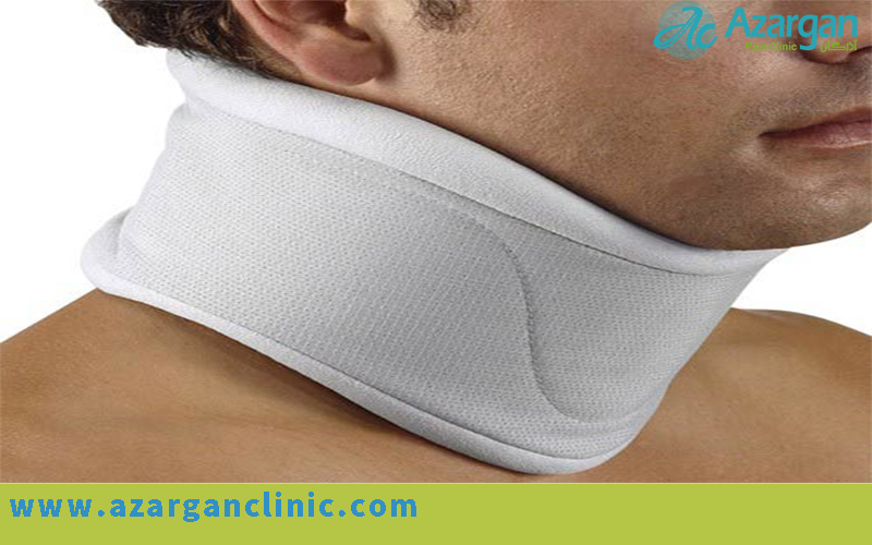 استفاده از بریس یا گردن بند طبی دیسک گردن